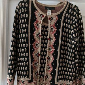 Jones New York Shell and cardigan LG